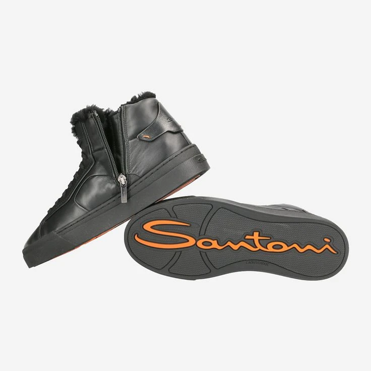 Santoni Art. 21557 N01 - Black 4 Santoni Art. 21557 N01 - Black – Bild 4