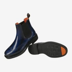 Santoni Art.  17855 U33 - Blue -Schuhe Lüke Shop sohle 1628010017